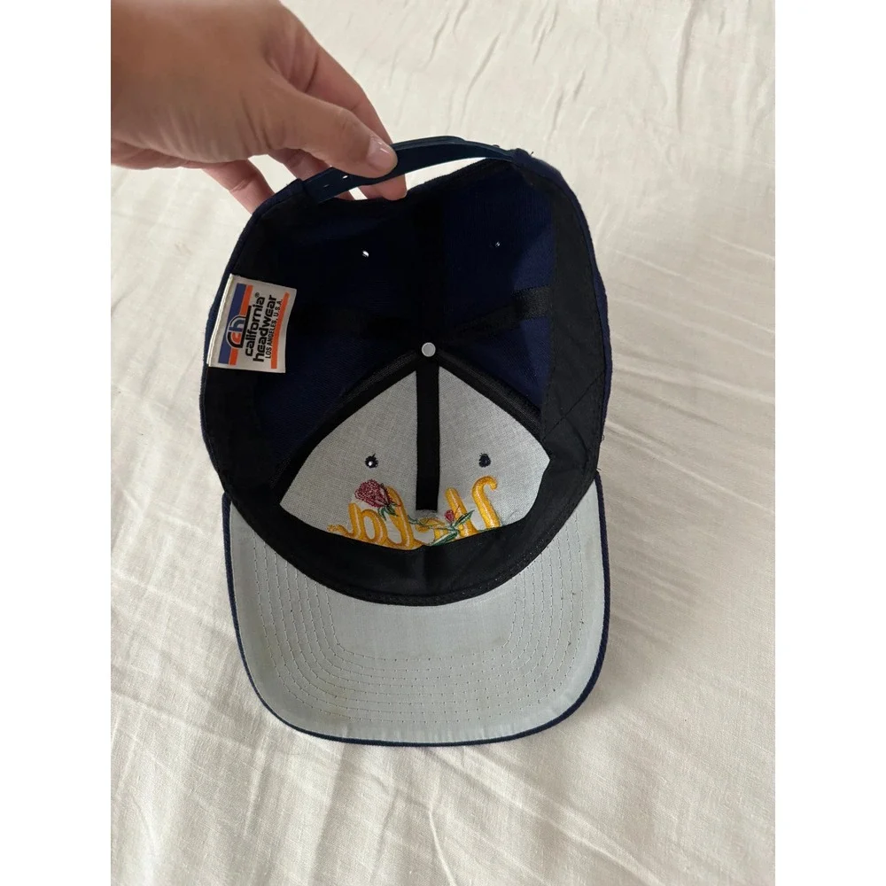 Vintage UCLA 1999 Rose Bowl Snapback Hat Navy Blue California Headwear Mens Cap